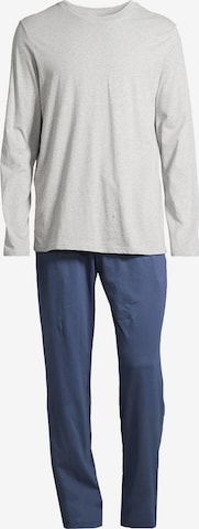 SCHIESSER Pyjama lang 'Night & Home' in Blauw: voorkant