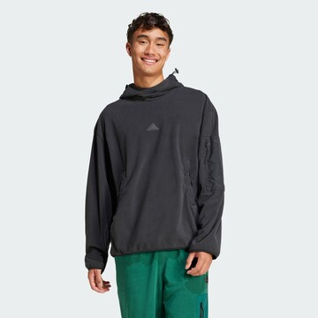 Felpa sportiva 'City Escape' di ADIDAS SPORTSWEAR in nero: frontale