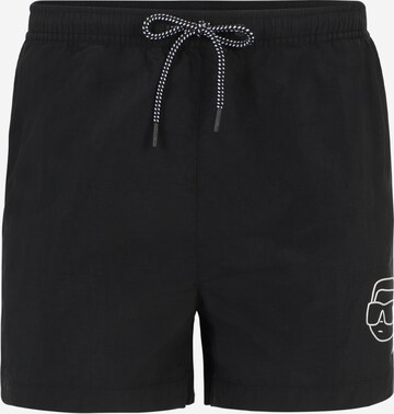 Karl Lagerfeld Badeshorts 'Ikonik 2.0' i svart: forside