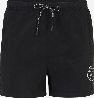 Karl Lagerfeld Shorts de bain 'Ikonik 2.0' en noir / blanc, Vue avec produit