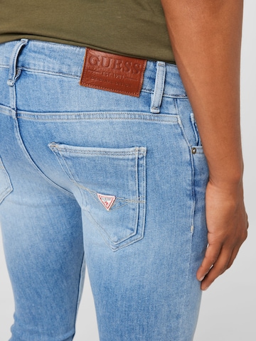 GUESS - Skinny Calças de ganga 'Miami' em azul