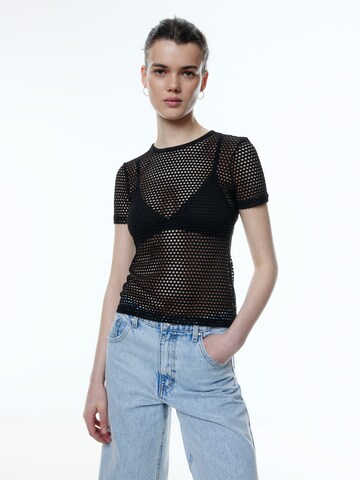 EDITED - Camisa 'Caro' em preto: frente