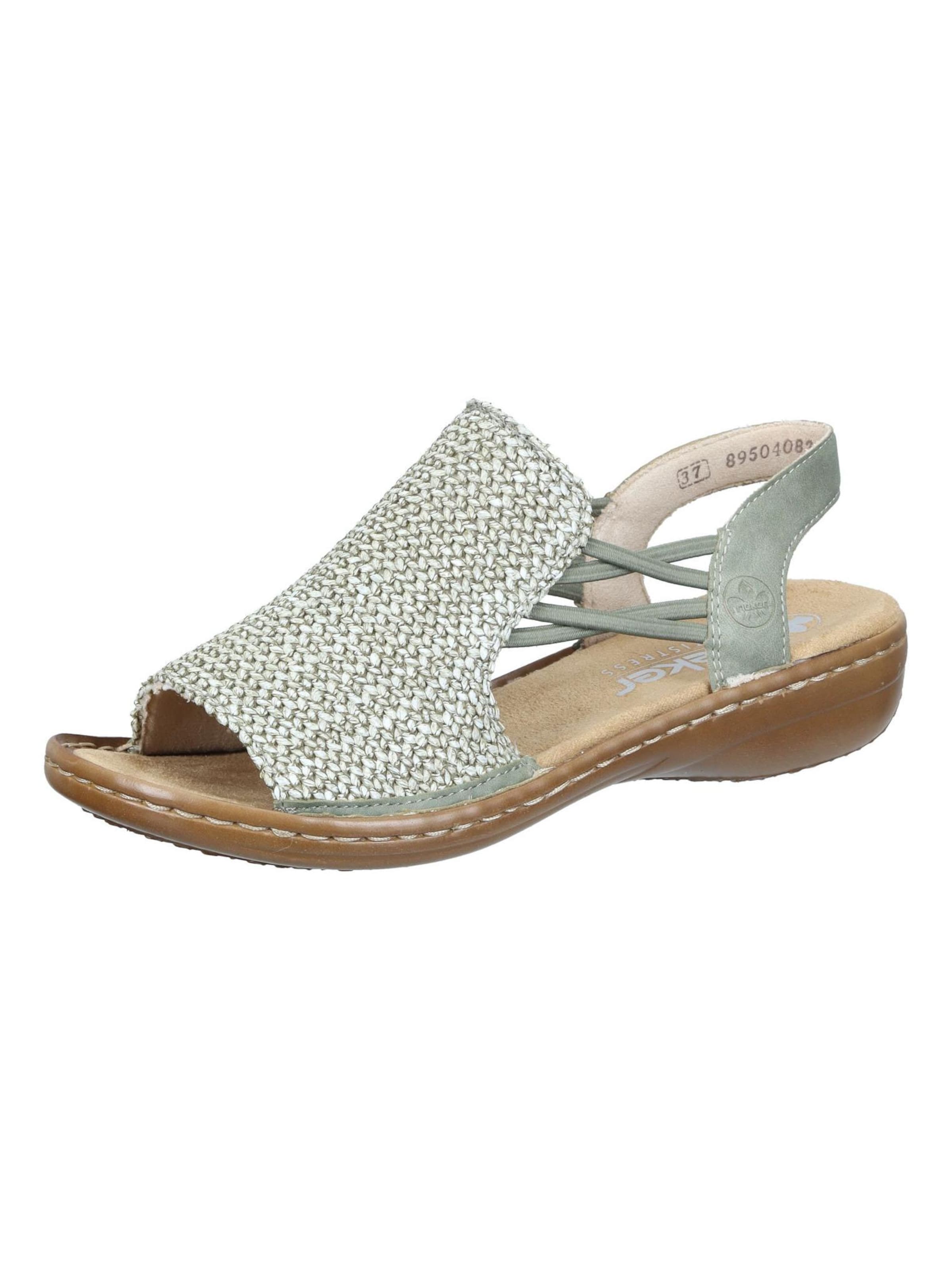 Rieker Sandals 'Sandaletten' in Green: front