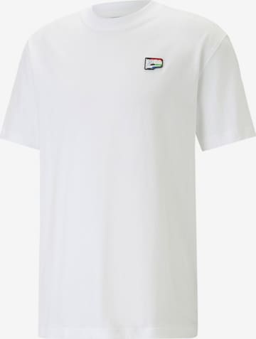 PUMA T-Shirt 'DOWNTOWN PRIDE' in Weiß: predná strana
