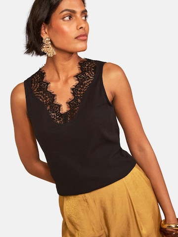 Haut love & roses en noir : devant