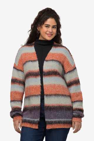 Cardigan Ulla Popken en beige : devant