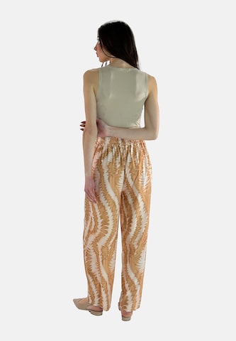 Elara Wide Leg Bukser i beige