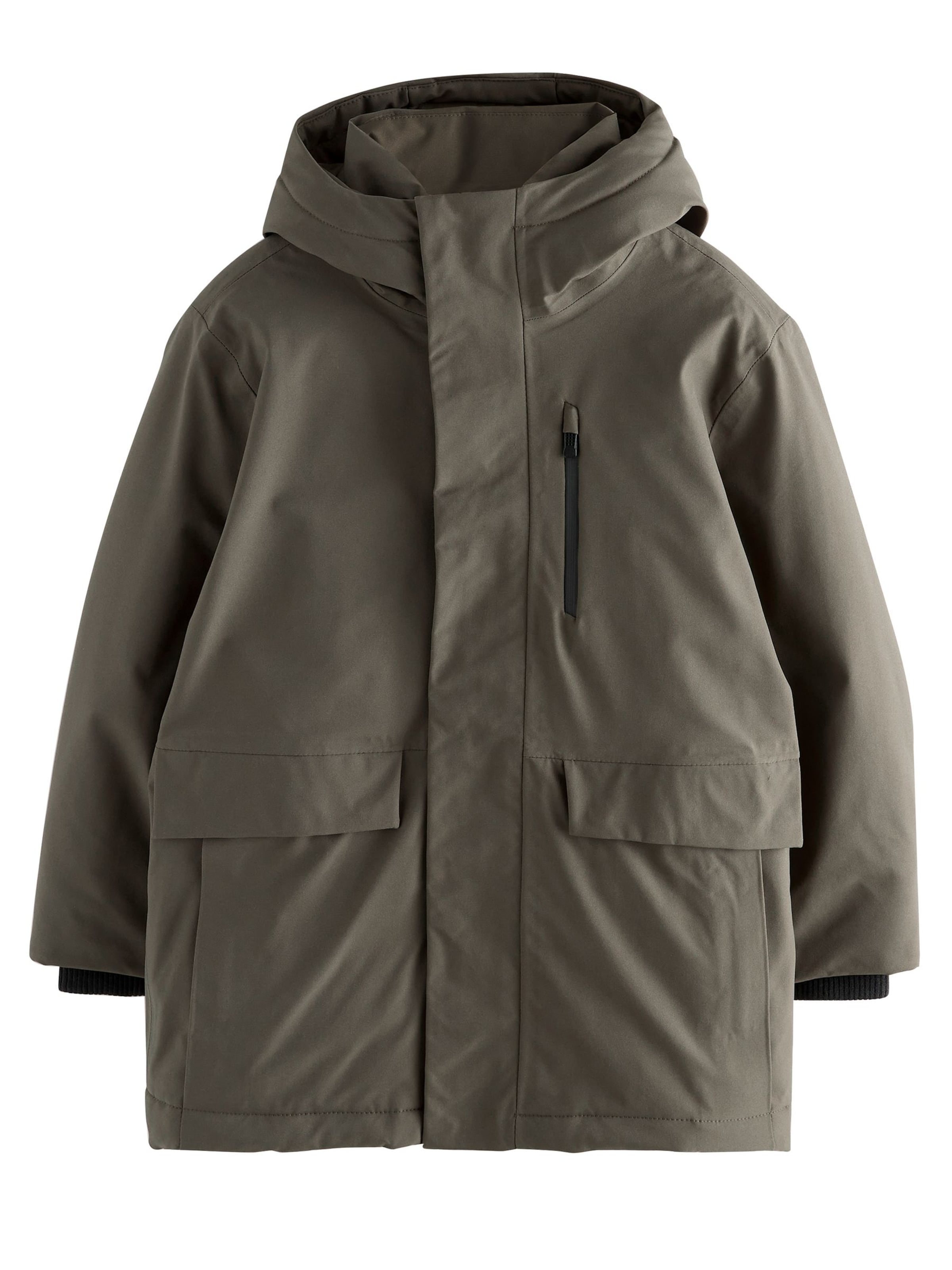 Next Kurtka zimowa w kolorze zielony: przód