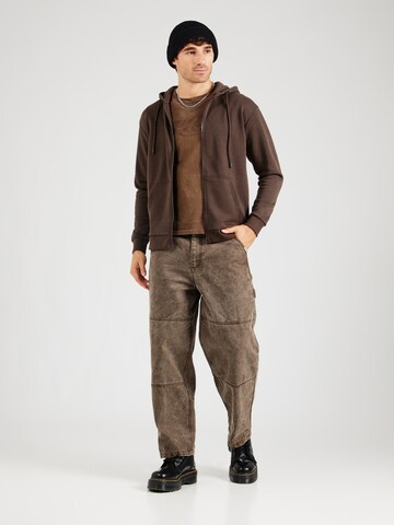 Giacca di felpa 'JJEBradley' di JACK & JONES in marrone
