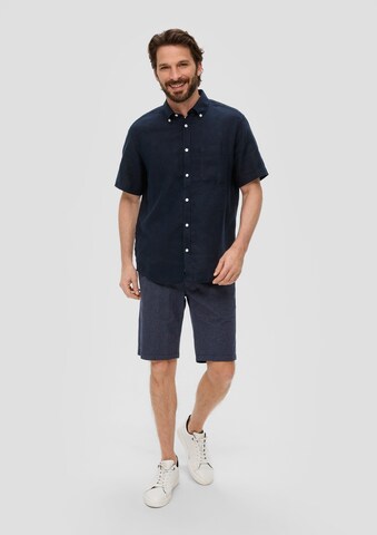 s.Oliver Regular fit Button Up Shirt in Blue