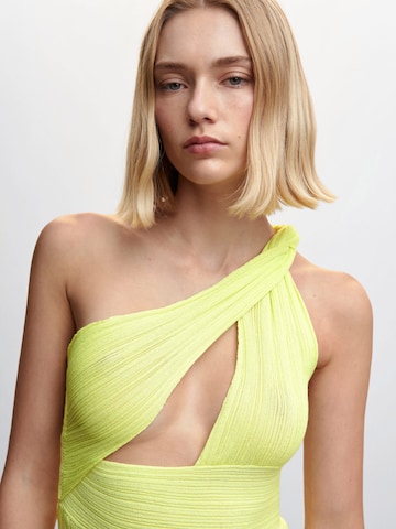MANGO Kleid 'Twister' in Gelb