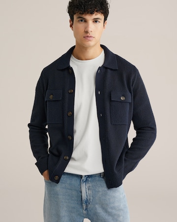 WE Fashion Вязаная кофта в Синий