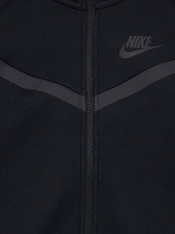 Nike Sportswear Zip-Up Hoodie 'TCH FLC' in Black