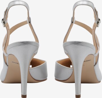 faina Slingback Pumps in Silver