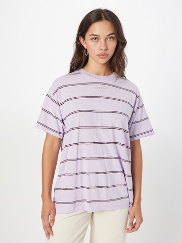 T-shirt Afends en violet : devant