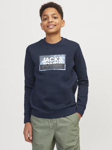 Jack & Jones Junior Sweatshirt in Blauw: voorkant