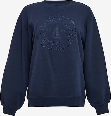 Threadbare Sweatshirt 'Yacht' in Blau: predná strana