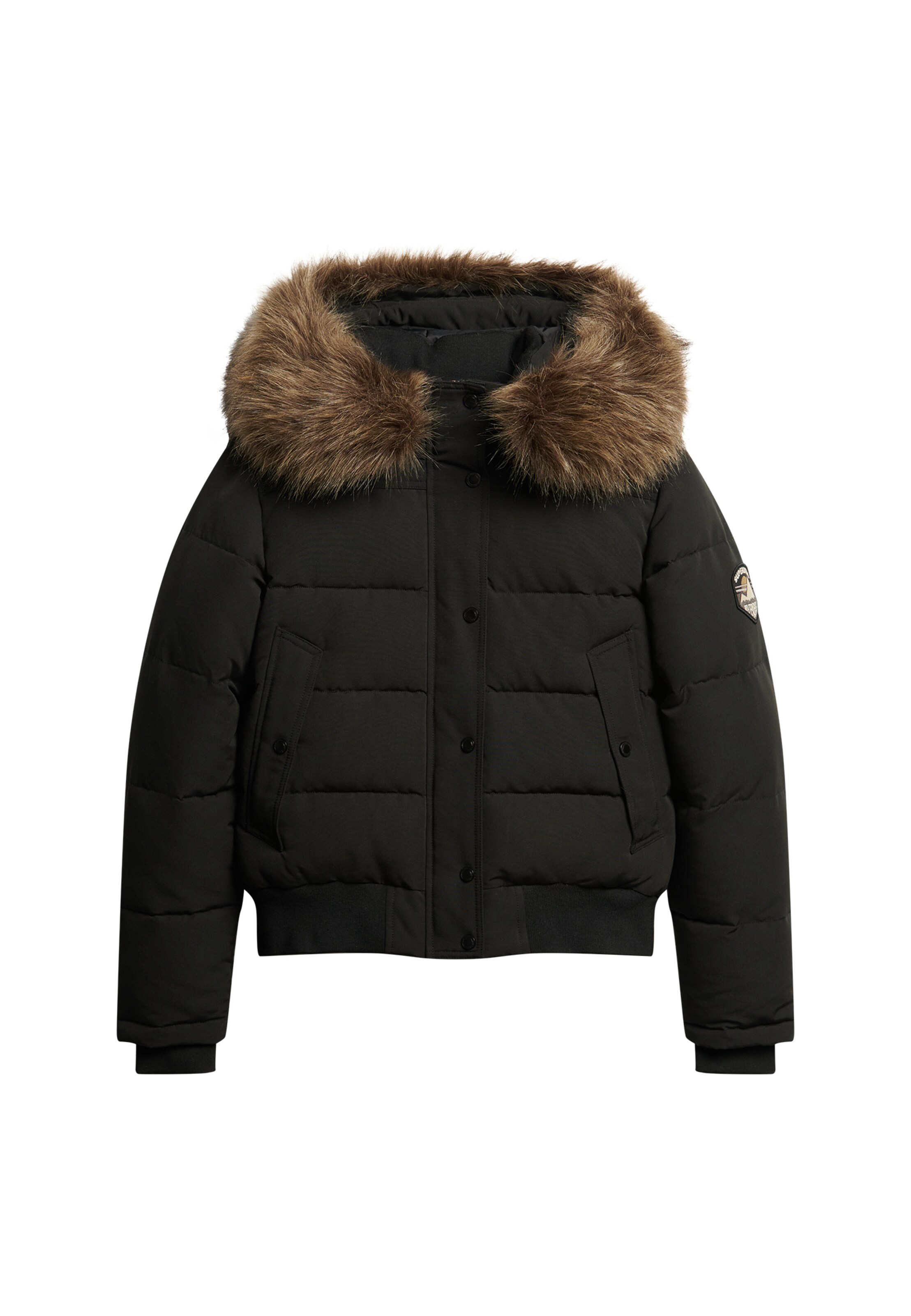 Superdry & Co Winter Jacket 'Everest' in Black: front