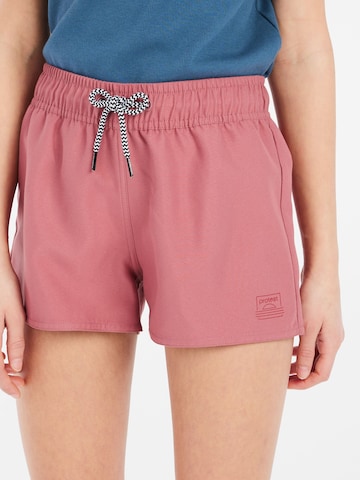 PROTEST Board shorts 'PRTEvi' in Pink: front
