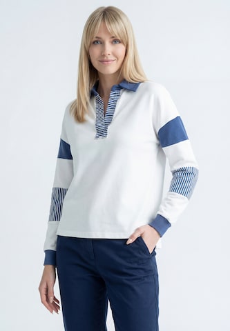 MIMO Sweatshirt in Wit: voorkant