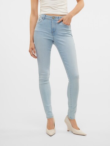 VERO MODA Skinny Džíny 'Tanya' – modrá: přední strana