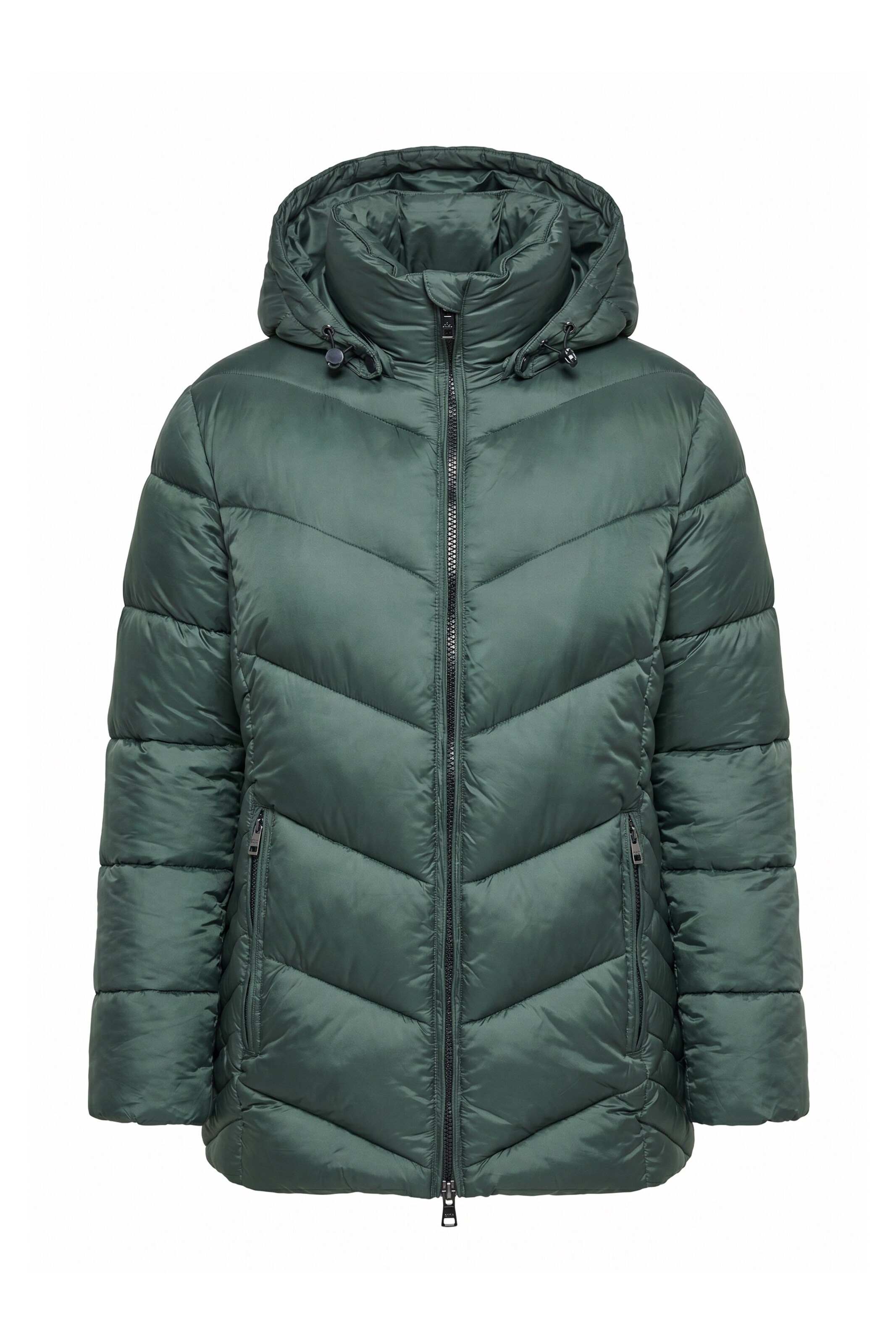 Ulla Popken Between-season jacket in Green: front