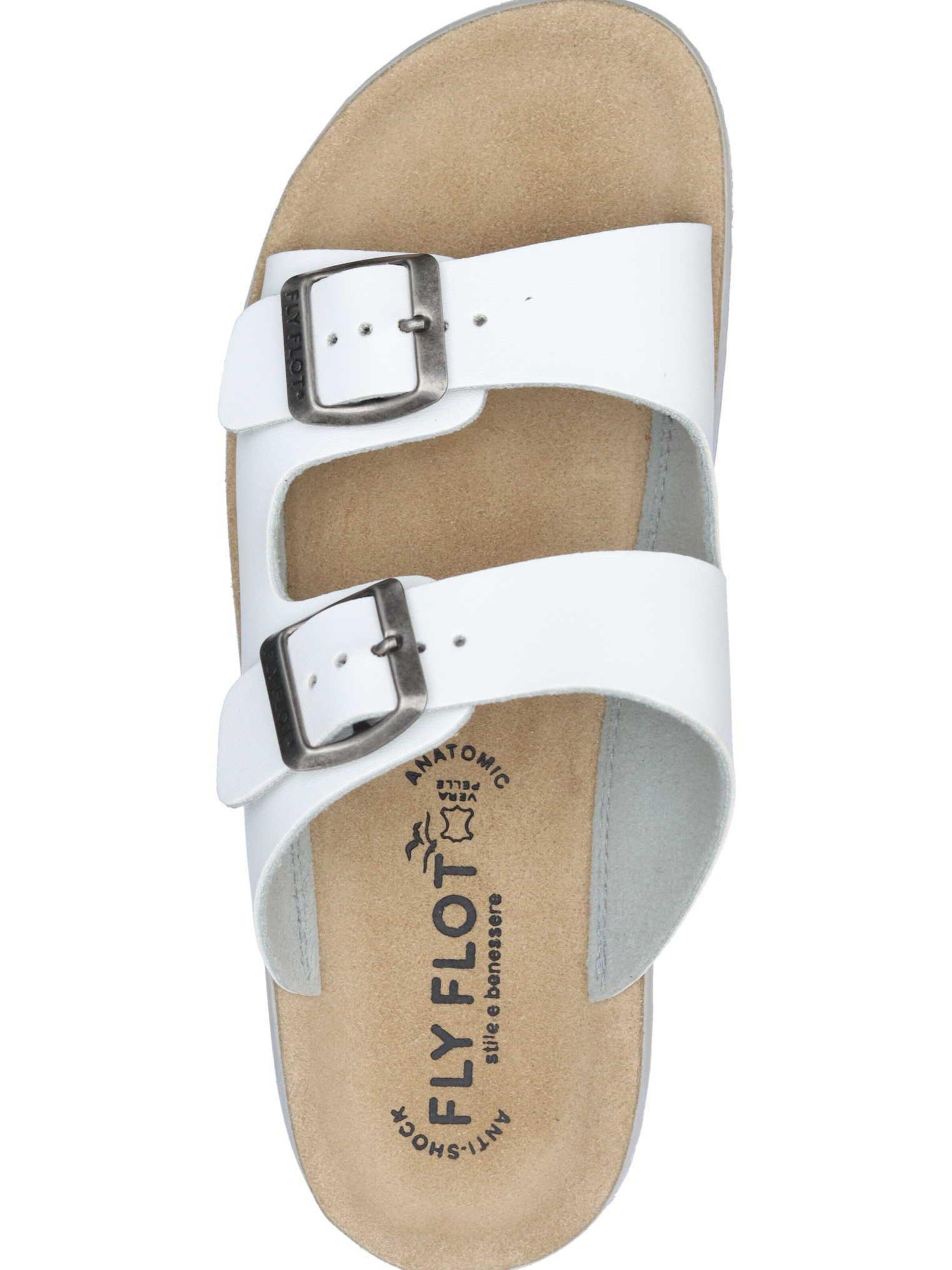 FLY FLOT Mules in White