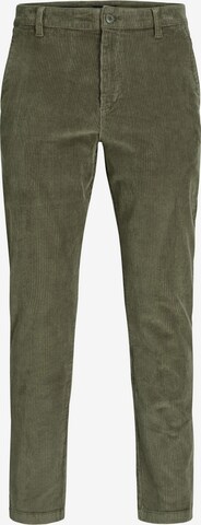 JACK & JONES - Calças chino 'Ace Harvey' em verde: frente