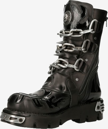 Boots stringati 'M-727-S5' di New Rock in nero: frontale