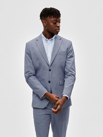 Coupe slim Veste de costume 'Timeliam' SELECTED HOMME en bleu : devant