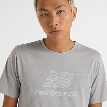 new balance Functioneel shirt 'Heathertech' in Grijs