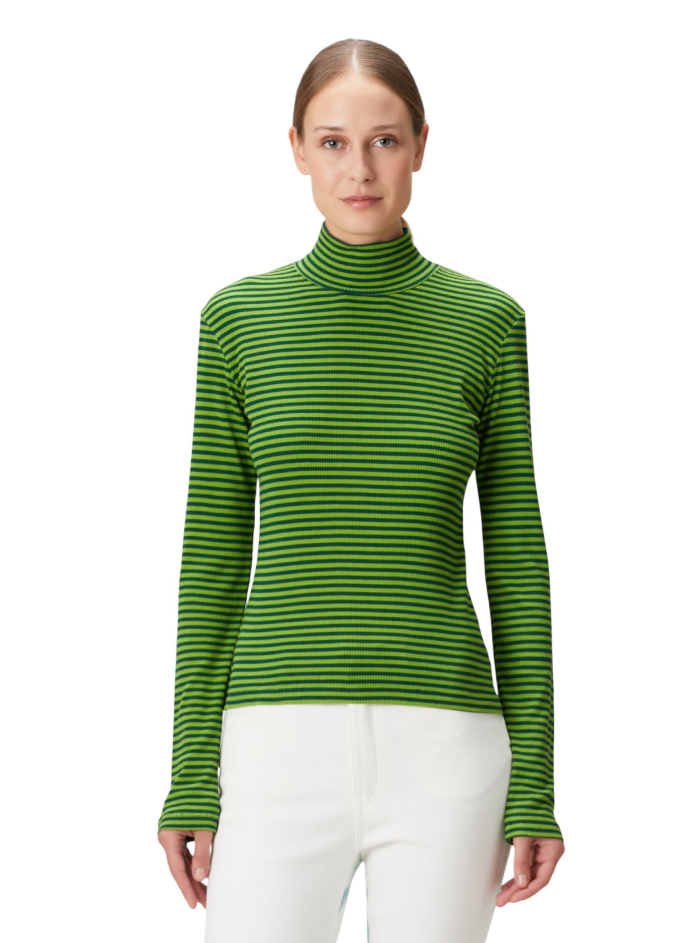 BASSIGUE Bluse in Grün: Vorderseite