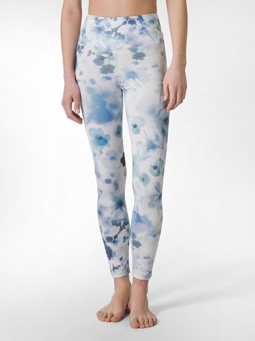 DEHA Skinny Sportbroek in Blauw: voorkant