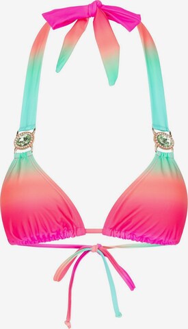 Moda Minx Bikini Top in Blue: front