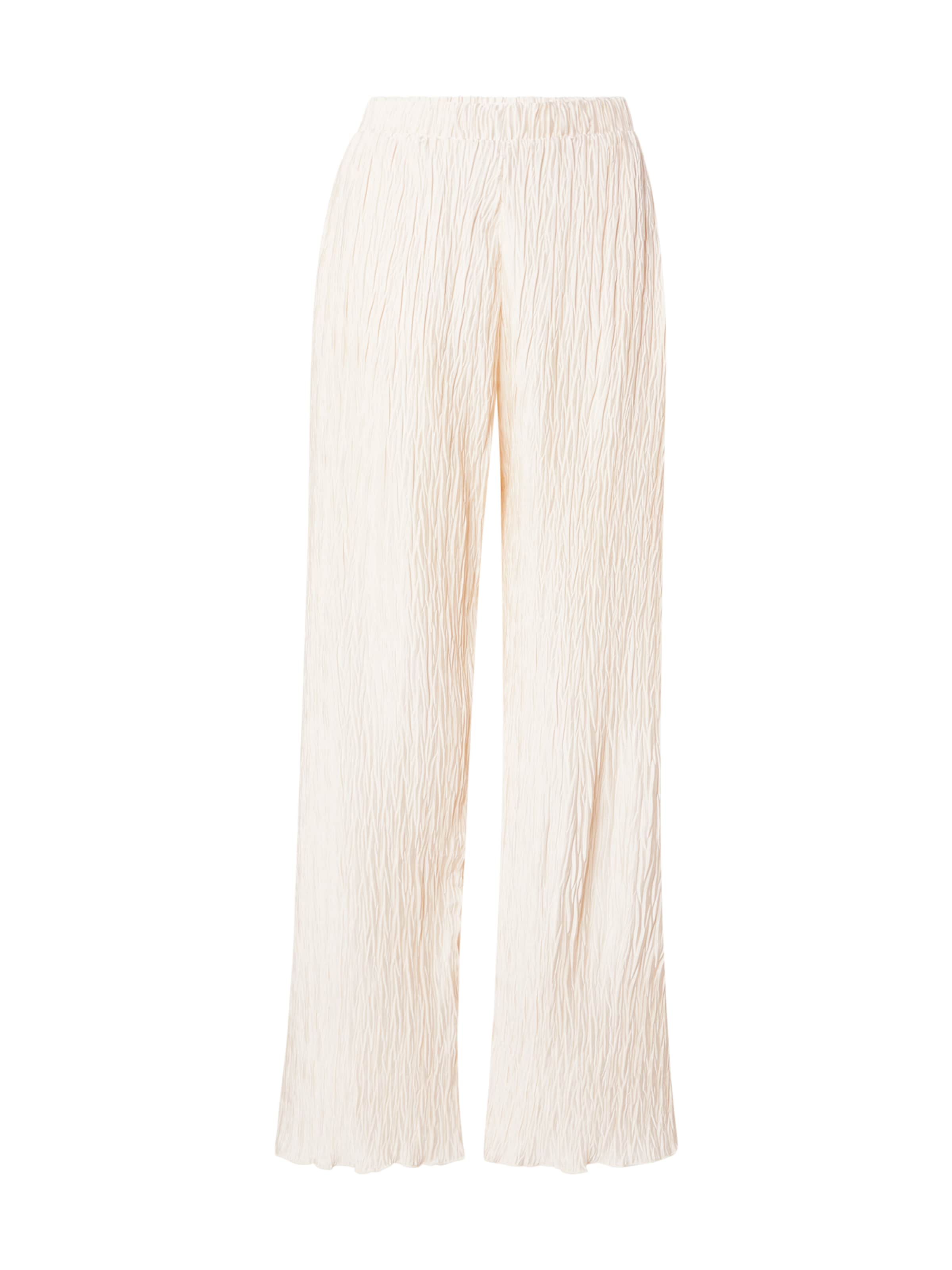 SELECTED Wide leg Byxa 'SLFELMA' i beige: framsida
