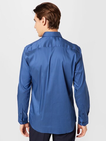 ETERNA Slim fit Button Up Shirt in Blue