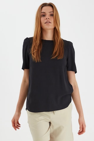 b.young Blouse in Black: front