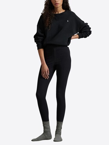 Skinny Leggings ' Modern Rib ' Polo Ralph Lauren en noir : devant
