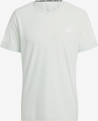 ADIDAS PERFORMANCE T-Shirt fonctionnel 'Own the Run' en vert pastel / blanc, Vue avec produit