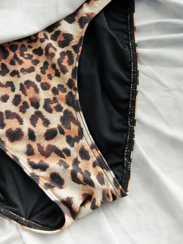 Next Bralette Swimsuit dress in Brown