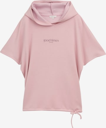 T-shirt TOM TAILOR en rose : devant