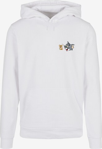 ABSOLUTE CULT Sweatshirt 'Tom And Jerry - Classic Heads' in White: front