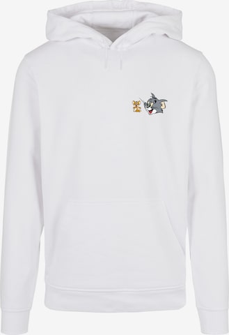 ABSOLUTE CULT Sweatshirt 'Tom And Jerry - Classic Heads' in Wit: voorkant