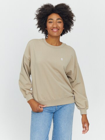 mazine Sweatshirt 'Monica' in Beige: front