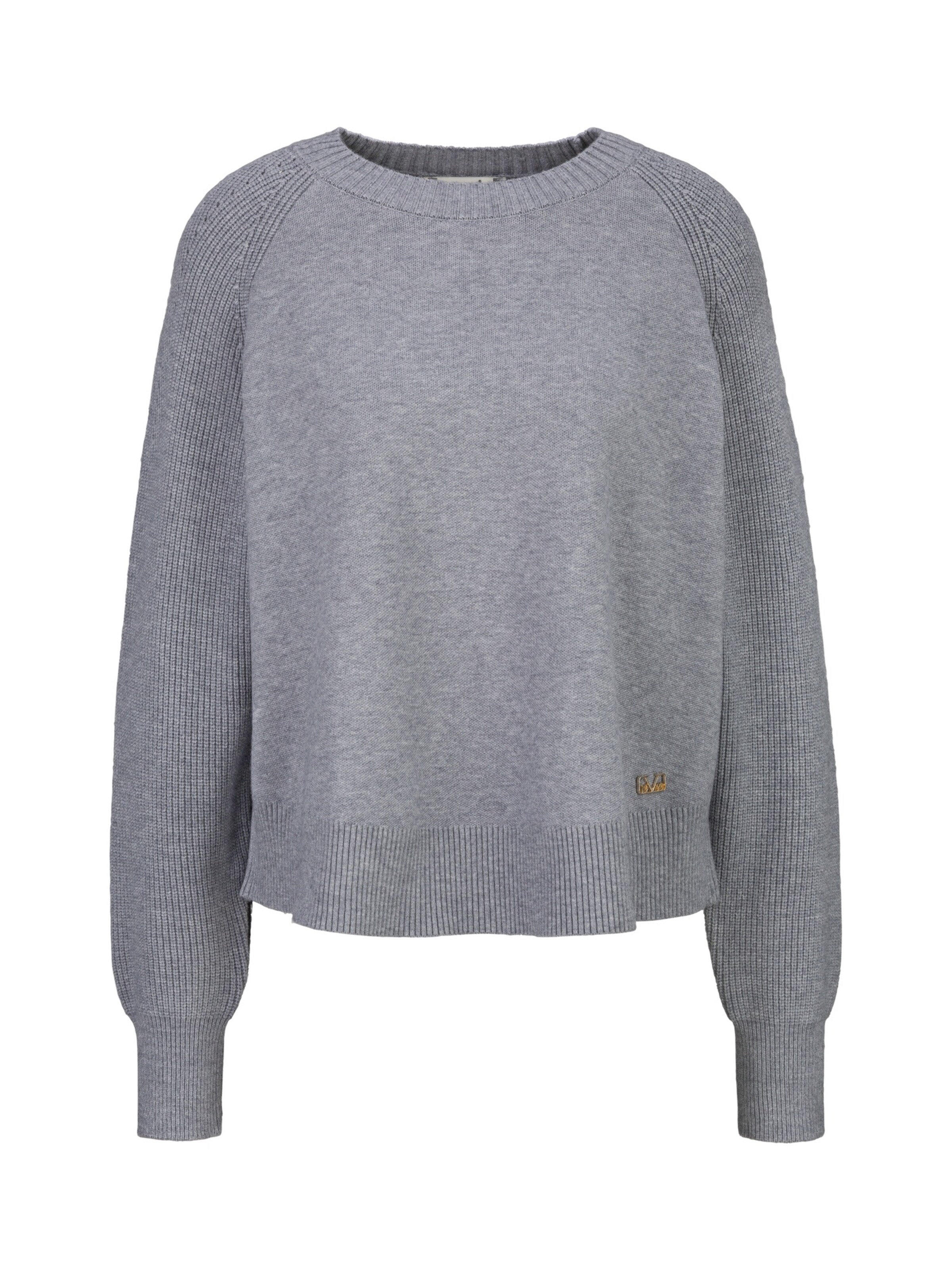 19V69 ITALIA Pullover in L in graumeliert, Produktansicht