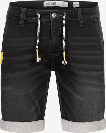 INDICODE JEANS Regular Pants 'Azibo' in Black: front