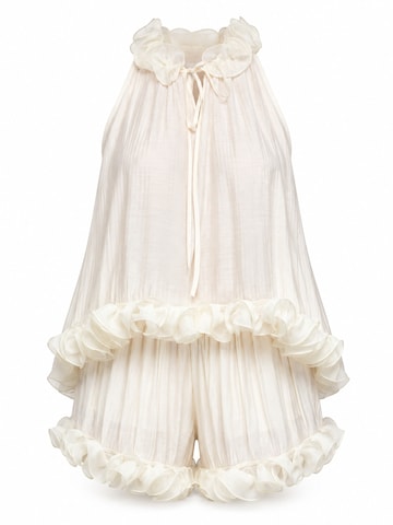 Ombre Bluse i beige: forside