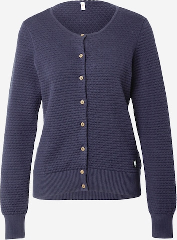 Blutsgeschwister Strickjacke 'Save the Brave' in Blau: predná strana