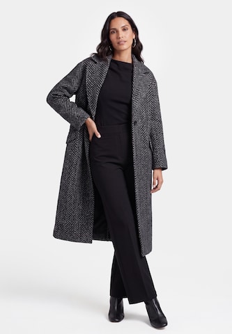 usha BLACK LABEL - Abrigo de entretiempo en negro: frente
