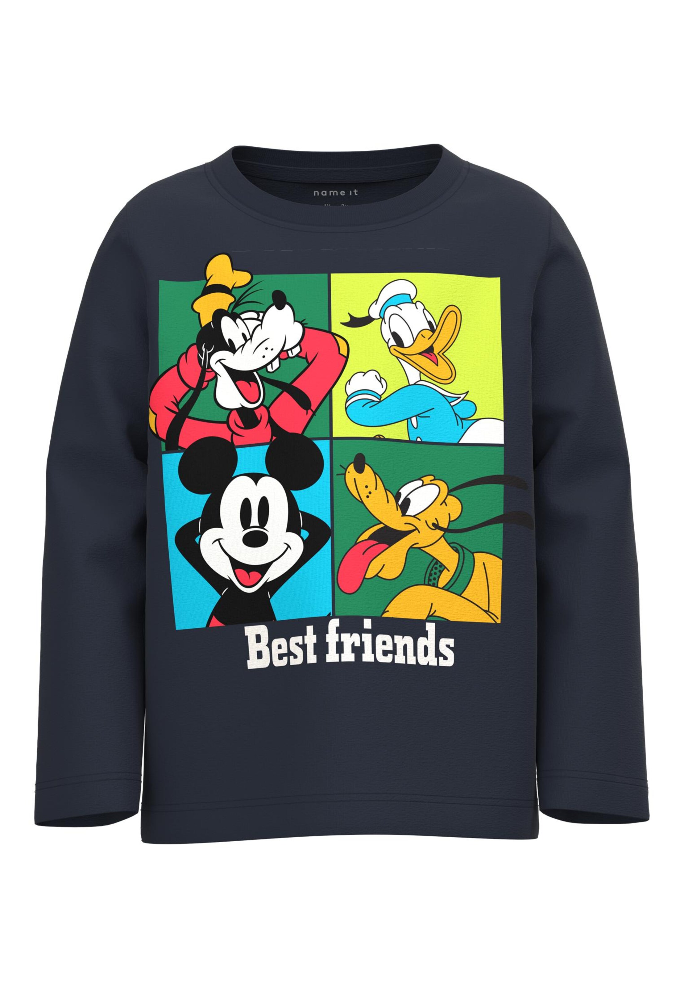 Tricou 'Jagd' de la NAME IT pe albastru: față